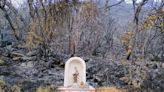 Virgen del Carmen que custodiaba La Línea se quemó por veladora que ardió hasta romper el vidrio