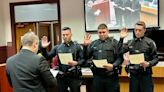 Oxford Police Department named agency of the month, swears in three new officers