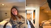 I went inside a hidden room where flight attendants sleep on long-haul flights. I was amazed by its small size and comfy beds.