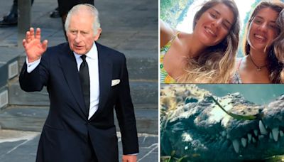El Rey Carlos condecoró a la mujer que golpeó a un cocodrilo para salvar a su gemela