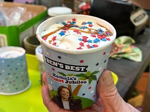 Ben & Jerry's Unveils New Kamala Harris Ice Cream Flavor Named After Iconic Meme