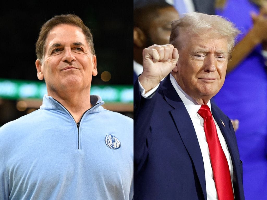 Mark Cuban says Silicon Valley's bet on Trump is a 'bitcoin play'