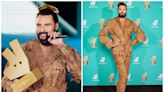 'I nearly came out vegan': Rylan Clark dresses in suit made of meat for Lady Gaga inspired outfit