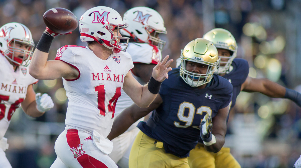 Notre Dame and Miami (Ohio) Have On and Off The Field History