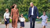 Picture-perfect Cambridge 'gang' arrives at Lambrook School for George, Charlotte and Louis' new start