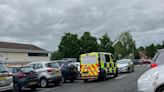 Police presence at Elgar Retail Park in Blackpole