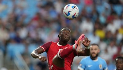 Canada's Ismaël Koné nets stunning acrobatic strike against Uruguay