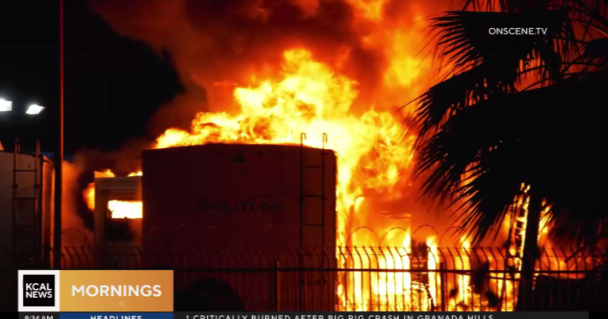 Fire destroys at least 20 RVs at dealership in Santa Fe Springs