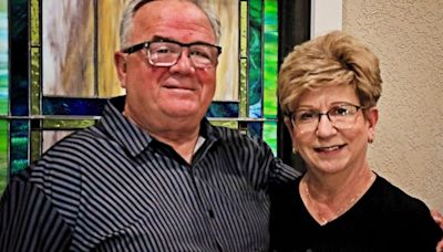 Tim and Sandy Hebbert make history as husband and wife Half Century officers