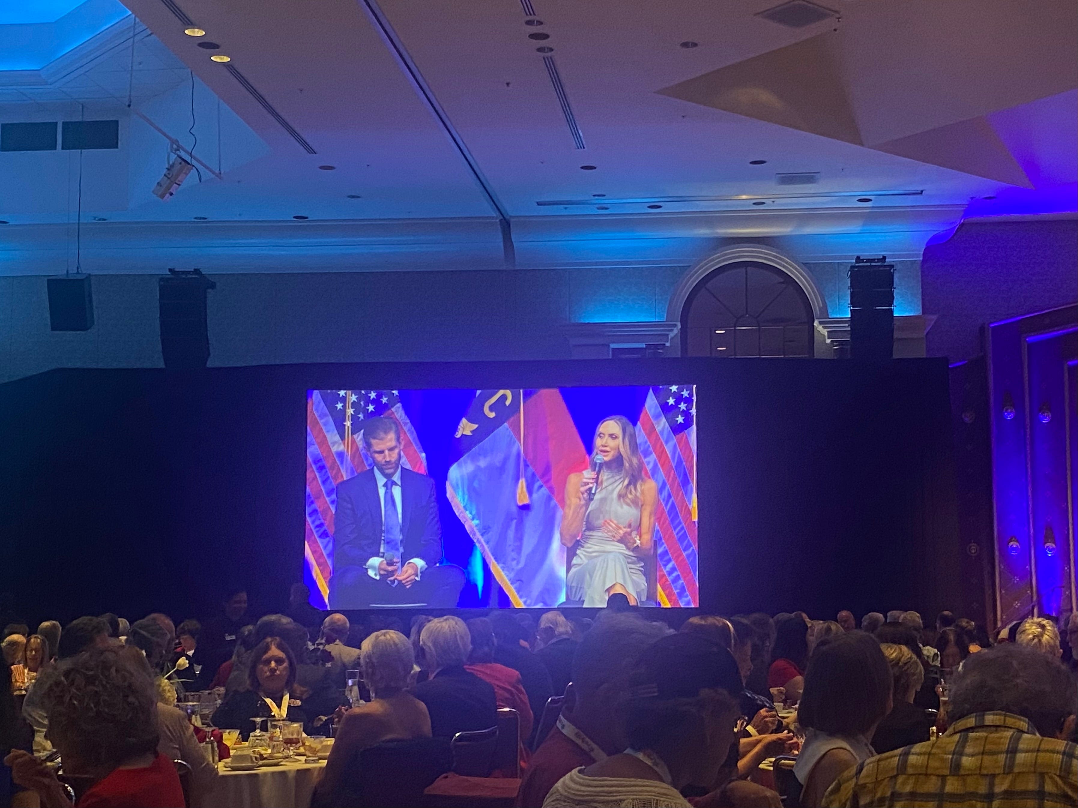 Lara and Eric Trump tell NC to beat Democrats at their own game at state GOP convention