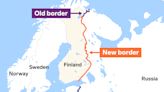 Map shows how Russia's border with NATO more than doubles with Finland as a member