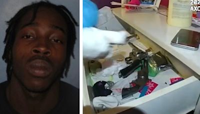 Shocking moment ‘coward’ found stashing loaded gun in daughters’ underwear drawer