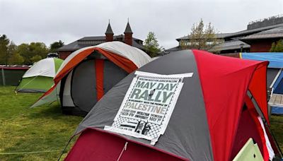 Wesleyan pro-Palestinian protest grows; faculty advised not to teach classes at encampment