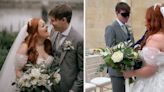 Bride who lost her sight asks guests to wear blindfolds so they can experience wedding as she does