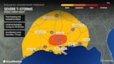 Damaging thunderstorms to jolt Gulf Coast states into the weekend