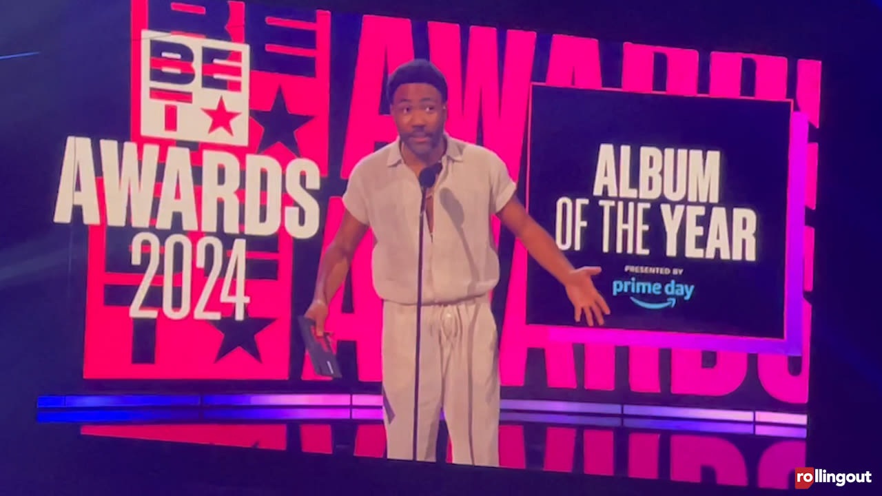Donald Glover's necessary rant at the BET Awards (video)