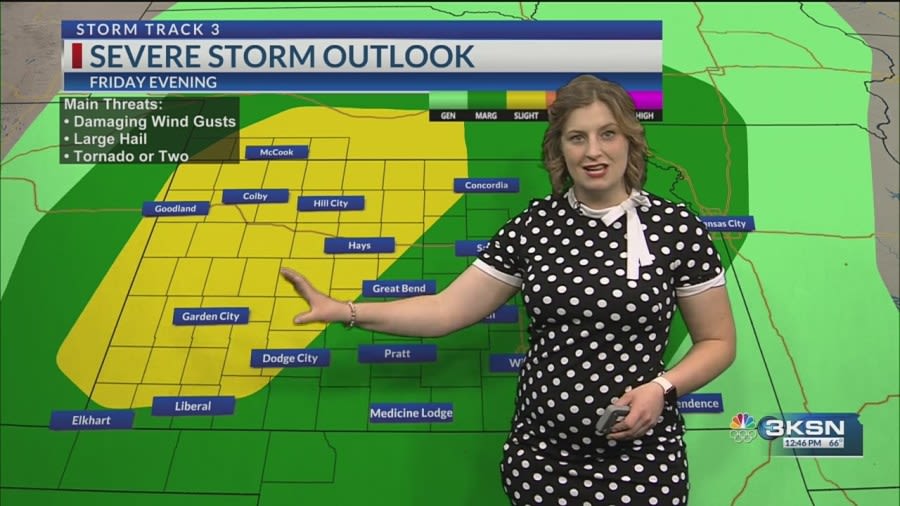 Storm Track 3 Forecast: A mild Friday, some severe tonight with more Monday