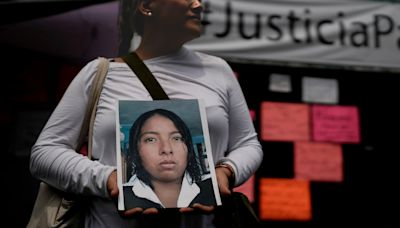 The family of Mexican serial killer's first known victim protest at the site where bones were found