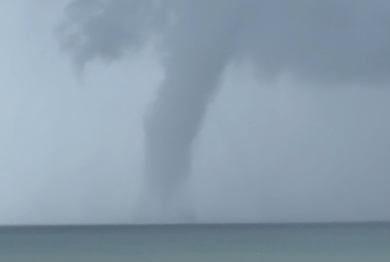 VIDEO: Waterspout forms in Kill Devil Hills, damages Avalon Pier