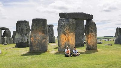 Climate protesters arrested over spraying orange paint on Stonehenge monument - ET EnergyWorld