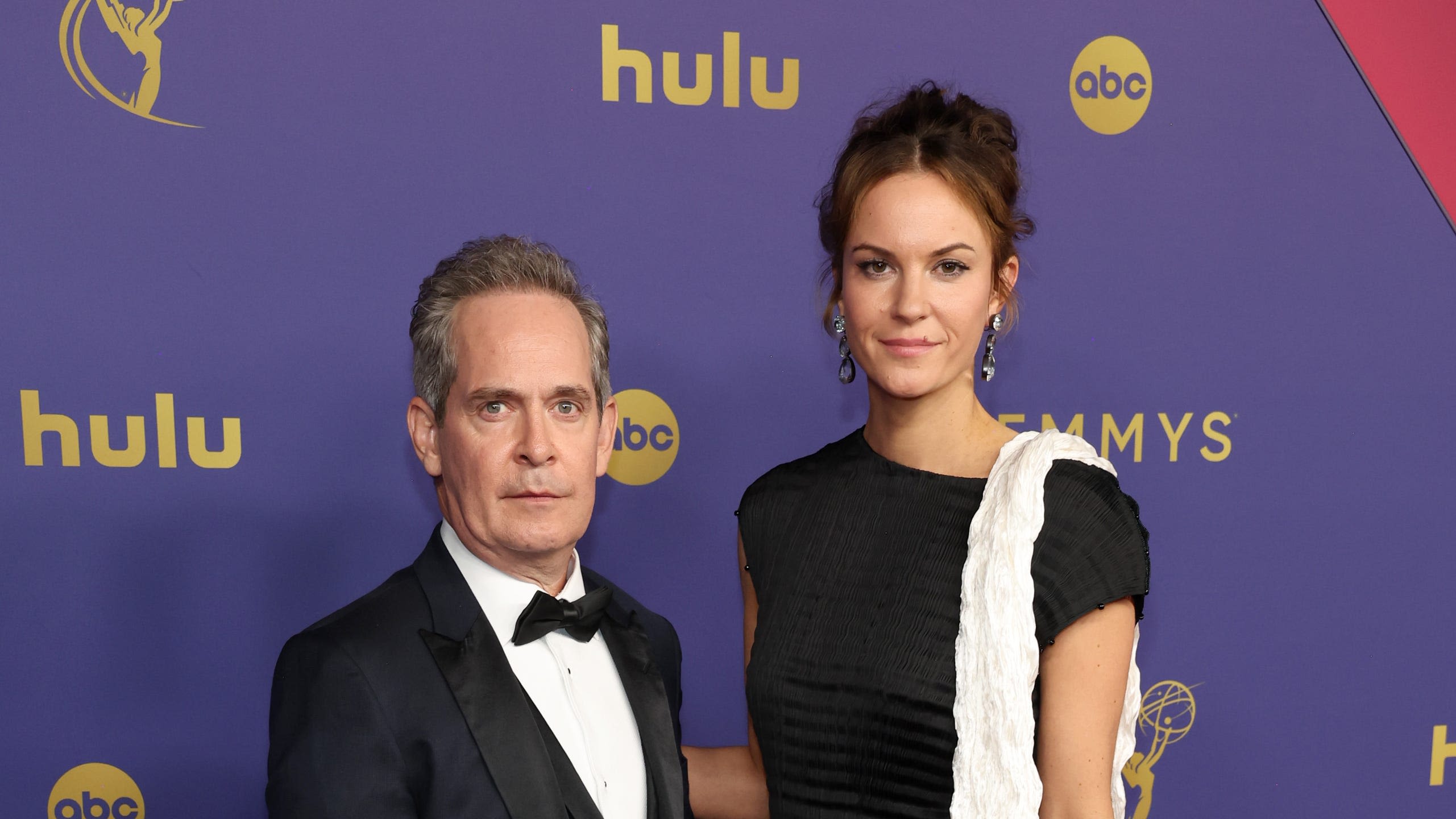 Tom Hollander Takes a Style Cue from Truman Capote on the Emmys Red Carpet