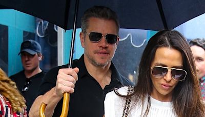 Matt Damon & Wife Luciana Barroso Step Out for Lunch in Rare Public Sighting!