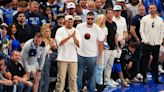 Travis Kelce Looks Shocked as He's Booed at NBA Playoffs, While Everyone Cheers for Patrick Mahomes