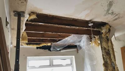 Woman conned out of £75,000 by rogue builder who left her with collapsed ceiling | ITV News