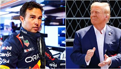 'Checo' Pérez burla seguridad de Donald Trump e ignora al expresidente