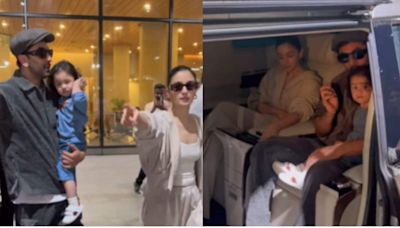 Alia Bhatt, Ranbir Kapoor, mom-in-law Neetu Kapoor are back from Paris, baby Raha looks sleepy