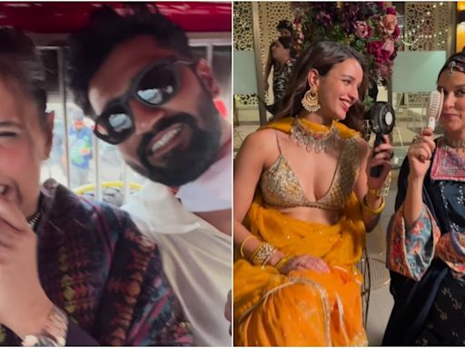 Neha Dhupia's fun BTS videos with 'Bad Newz' co-actors Vicky Kaushal, Triptii Dimri