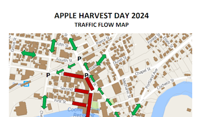 Street closures, parking for 2024 Apple Harvest Day and 5K Road Race