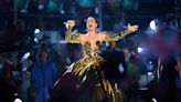 Katy Perry wows coronation concert viewers with ‘iconic’ gold gown: ‘A dress and a half’