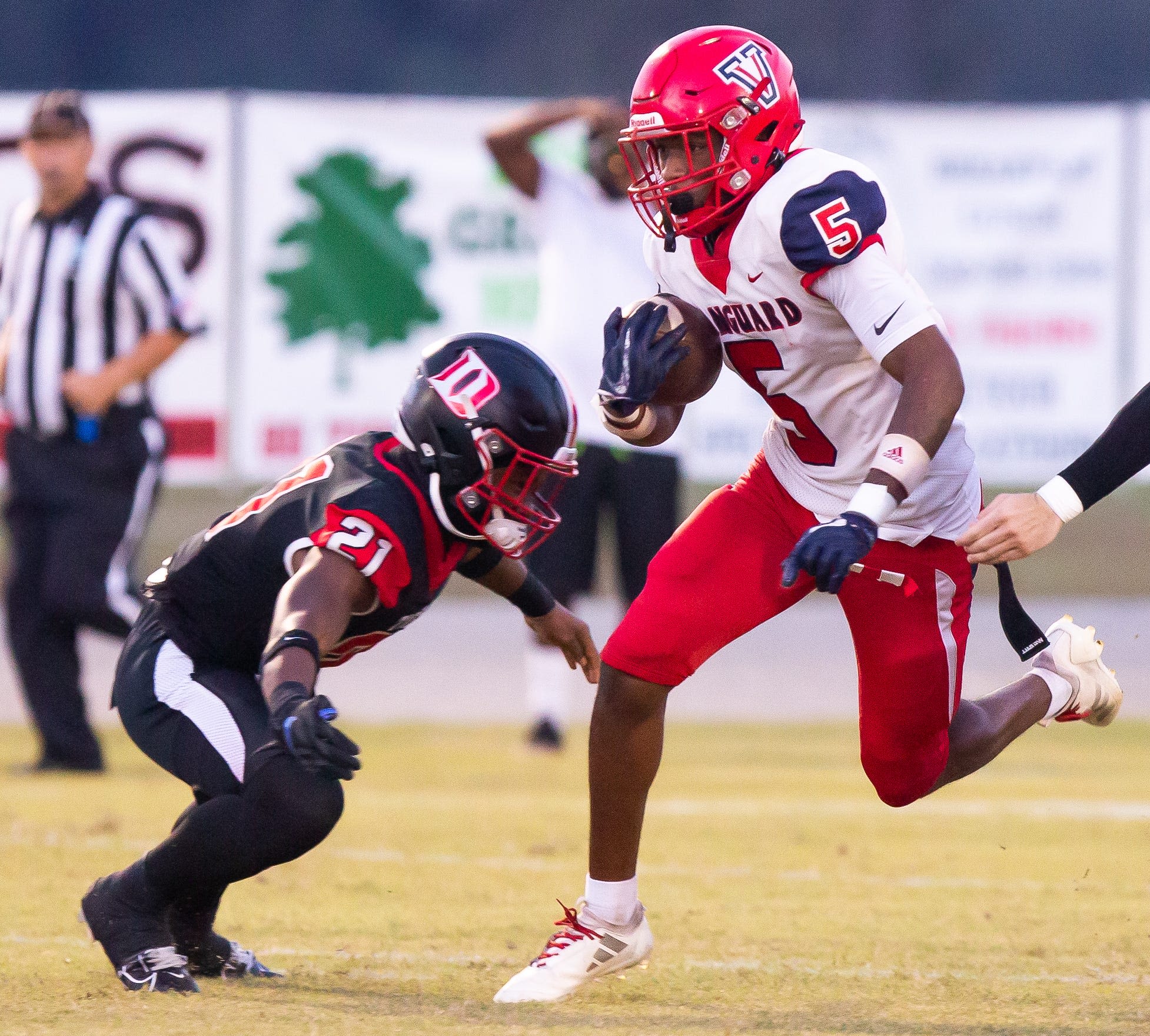 Ocala Vanguard gets a huge stop in overtime to top Dunnellon in high school football