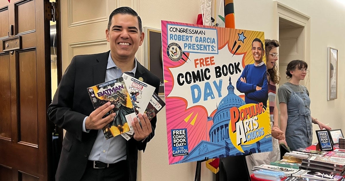 Free Comic Book Day arrives at the U.S. Capitol, thanks to Congressman Robert Garcia