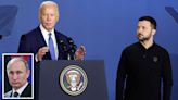 Joe Biden refers to Zelenskyy as 'President Putin' in awkward moment on stage at Nato summit