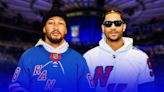 Knicks' Jalen Brunson, Josh Hart go all out in support of Rangers in Game 5 vs. Panthers