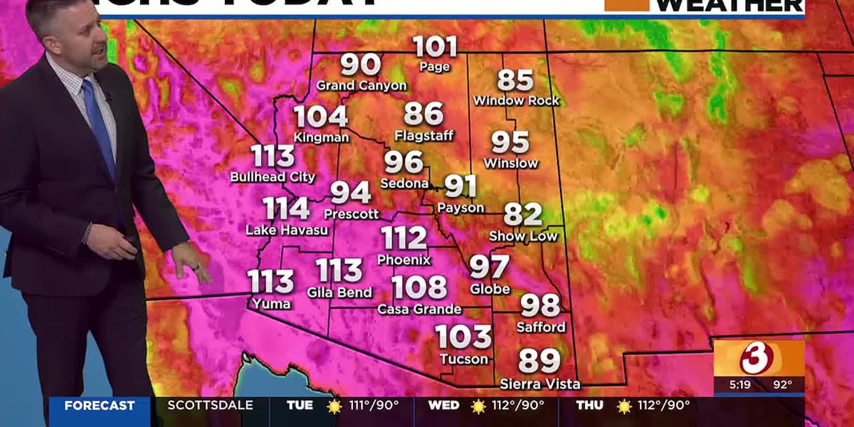 Extreme heat returns to Phoenix for Fourth of July