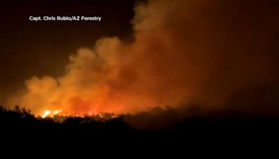 Arizona fire burns over 28,000 acres, started by lightning - KYMA