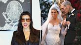 Kourtney Kardashian shows off framed wedding veil featuring sweet tribute to Travis Barker