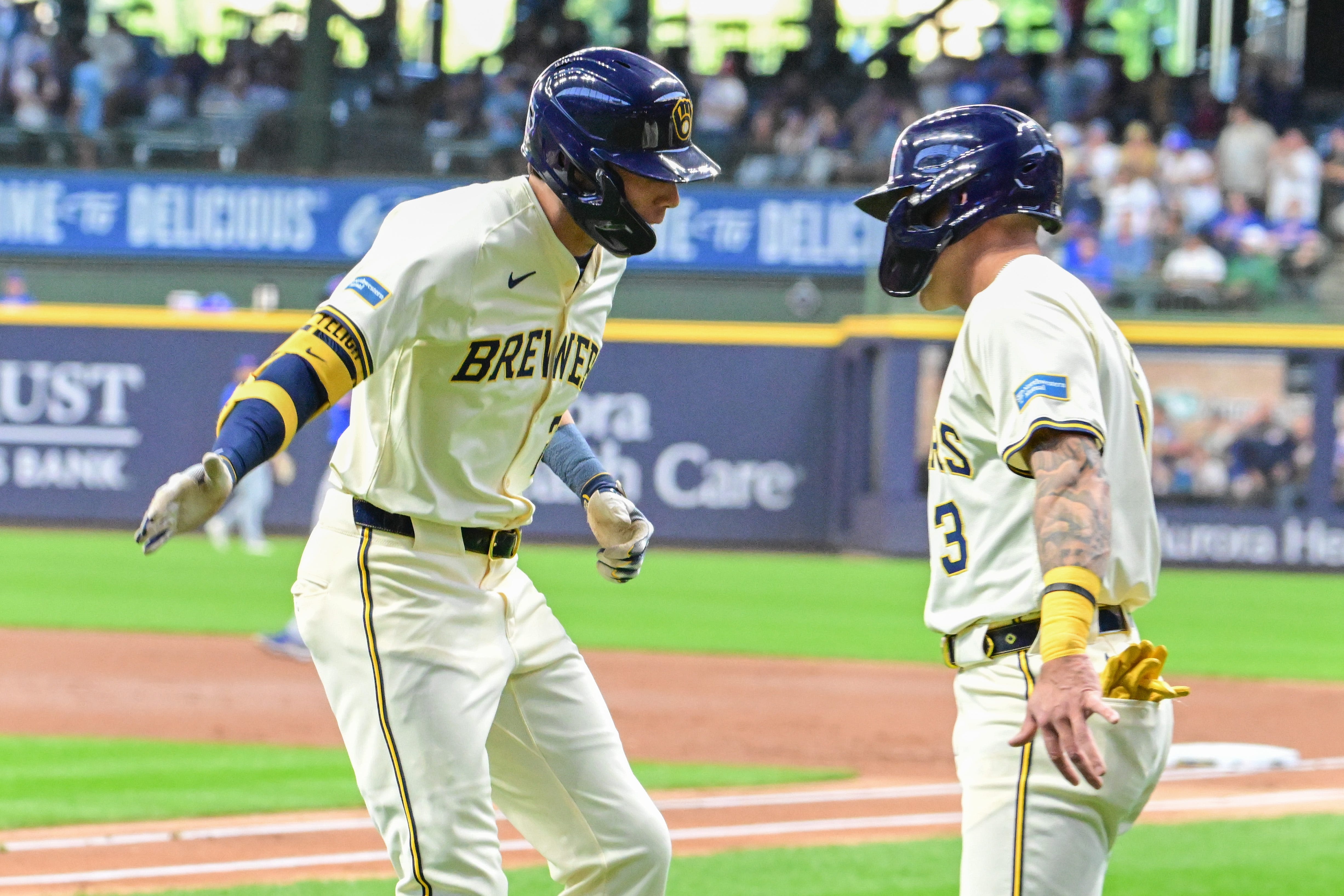 Brewers 10, Cubs 6: Blake Perkins helps deliver a victory with his bat and his glove