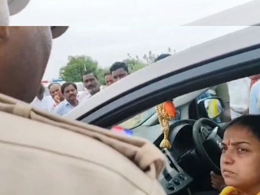 'Who Pays Your Salary?': Controversy Erupts As TDP Minister's Wife Scolds Police Officer | Video - News18