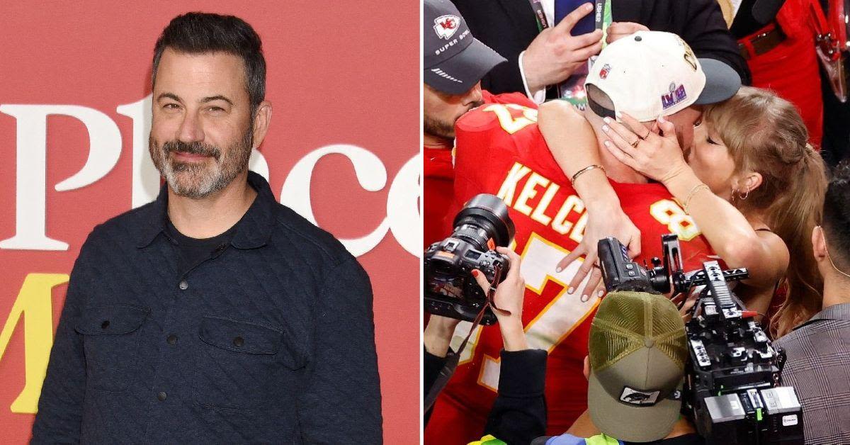 Jimmy Kimmel Jokes Travis Kelce Is Still Taylor Swift's 'Broke Boyfriend' Despite Signing $34 Million NFL Deal