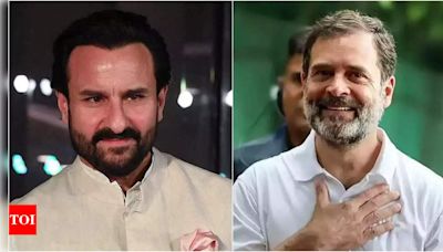 Saif Ali Khan praises Rahul Gandhi as a 'brave politician': 'He has turned things around in a very interesting way' | Hindi Movie News - Times of India