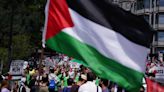 Four arrests during pro-Palestine march in central London