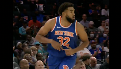 SEE IT: Karl-Anthony Towns in action during Knicks’ preseason opener