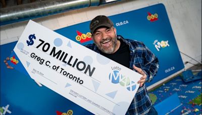 Toronto man wins $70M lottery jackpot