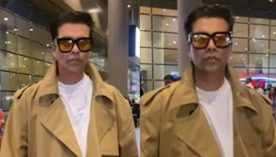 Karan Johar Amps Up The Style Quotient In A Trench Coat At Mumbai Airport; Video Goes Viral | Watch - News18