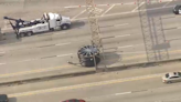 13 Alert Traffic: I-10 East Freeway westbound lanes reopened after spools roll off big rig