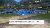 Students at Stony Brook University take part in pro-Palestinian protest